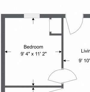3 Bedroom 1 Bath 3 Bedroom 1 Bath floor plan